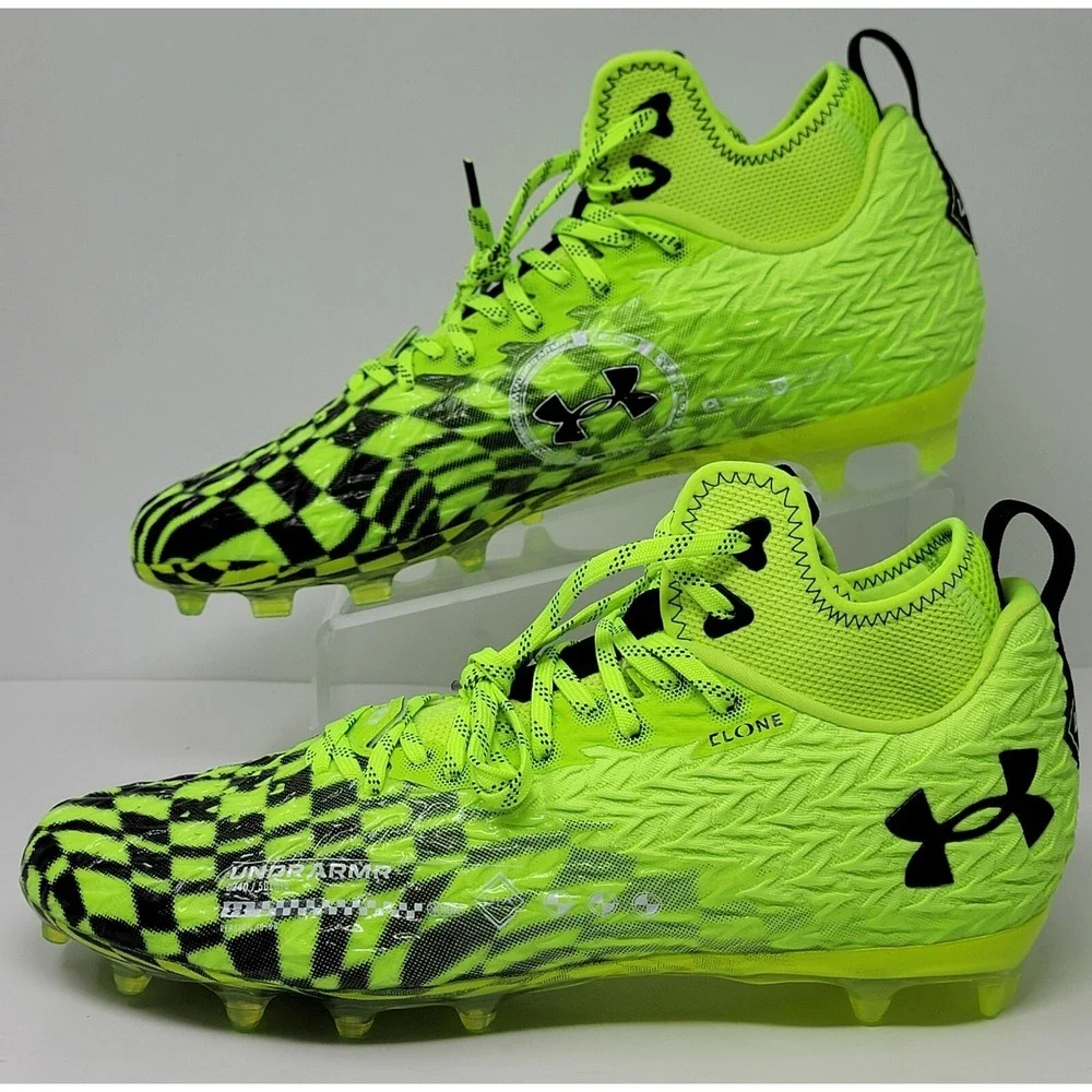 Under Armour Men's Spotlight Clone MC LE Football Cleats 3026336- 300 Size 13